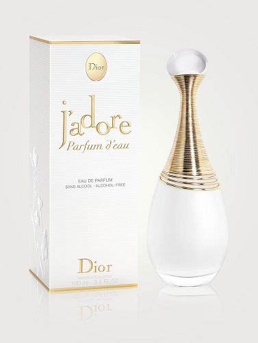 dior j'adore parfum d'eau alcohol free|j'adore dior perfume model.